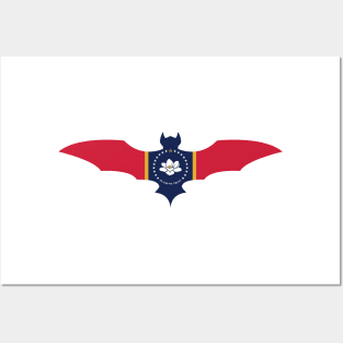 Mississippi Bat Flag Posters and Art